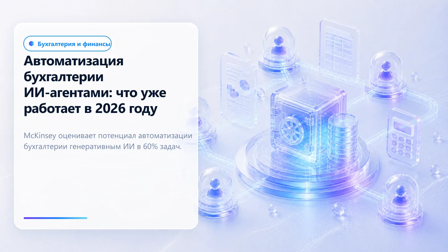 Обложка статьи: Автоматизация бухгалтерии ИИ-агентами: что уже работает в 2026 году