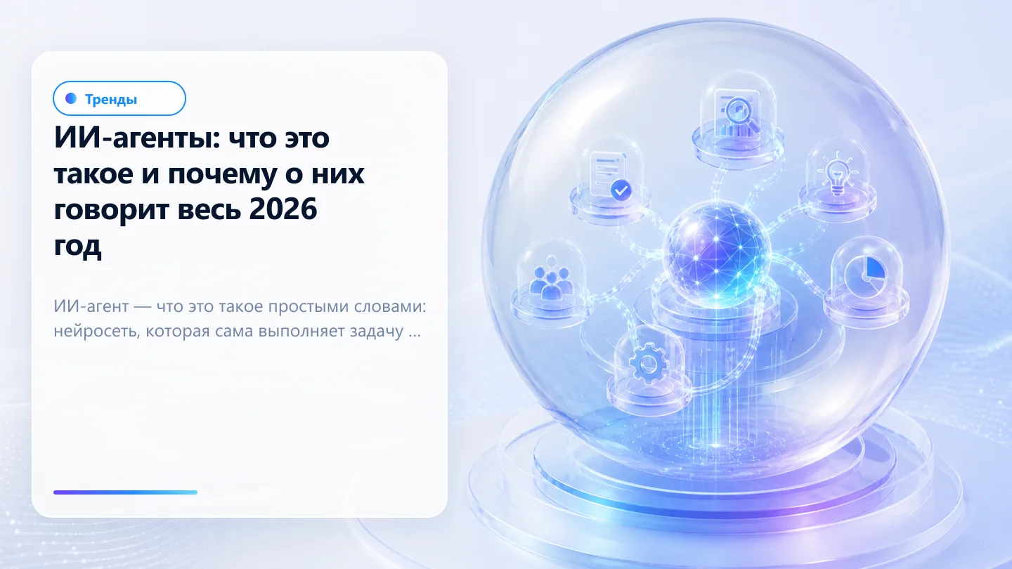 Обложка статьи: ИИ-агенты: что это такое и почему о них говорит весь 2026 год
