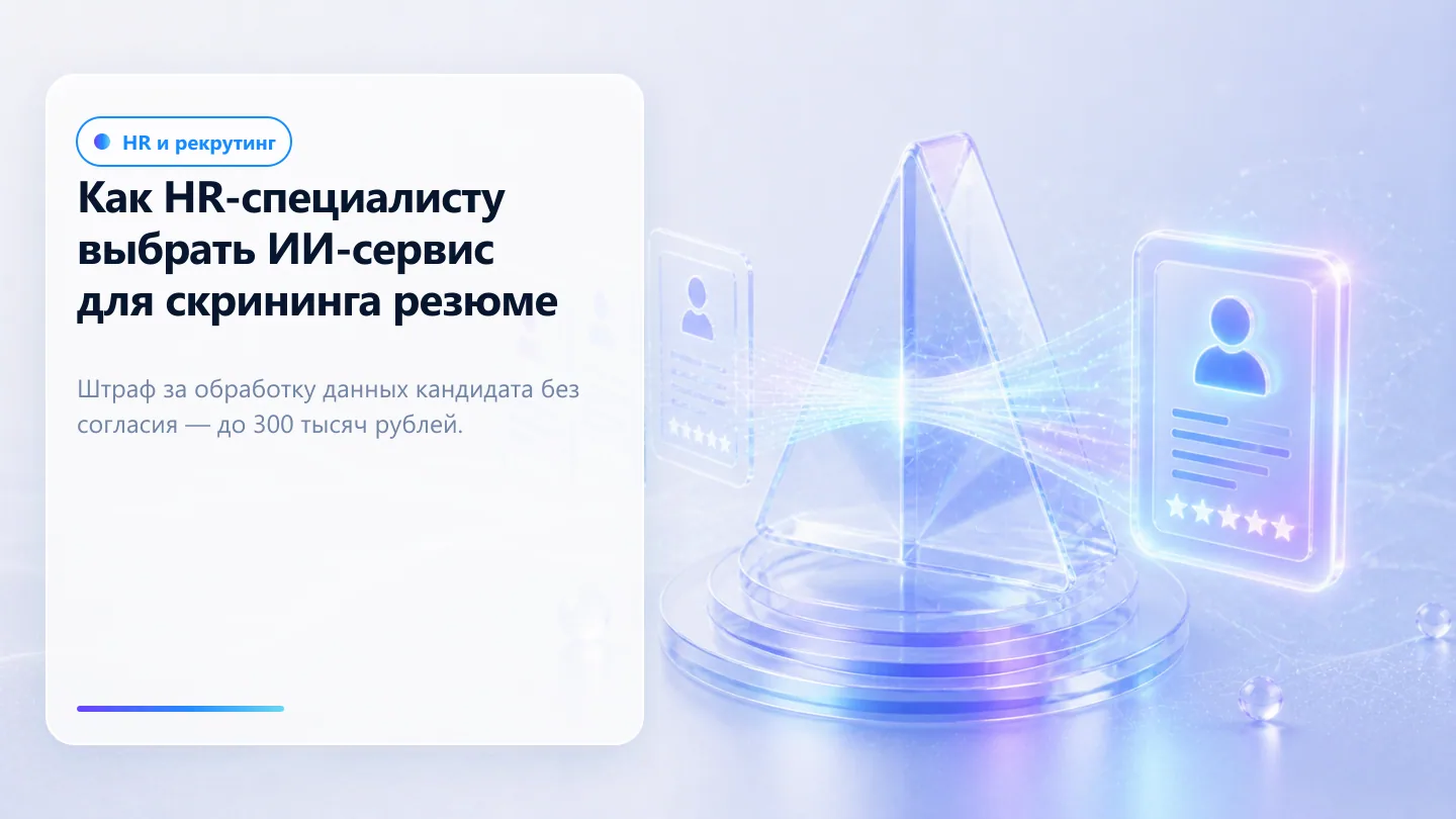 Обложка статьи: Как HR-специалисту выбрать ИИ-сервис для скрининга резюме